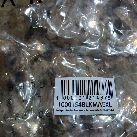 FITWEAR - 🎉HP🎉NWT -L Sz L (10) The Lush Windbreaker/Full Zip/Black/White Marbled - Picture 16 of 16